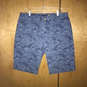 Men’s Blue Paisley Shorts 34